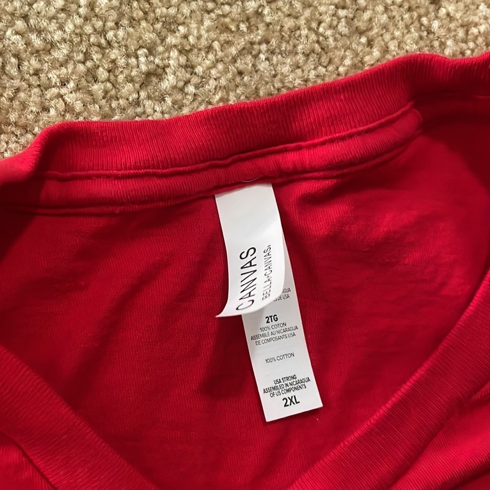 Bella and Canvas baseball shirt